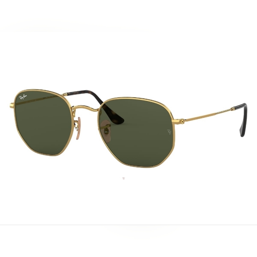 Ray-Ban Gold and Green Sunglasses